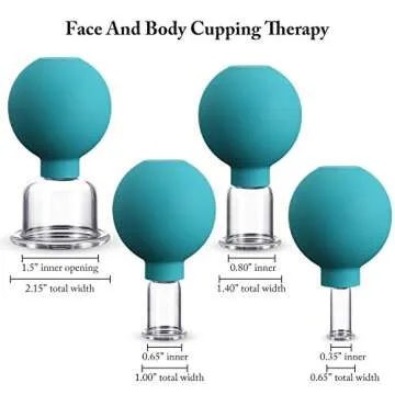 4 Pieces Glass Cupping Set for Effective Pain Relief and Relaxation