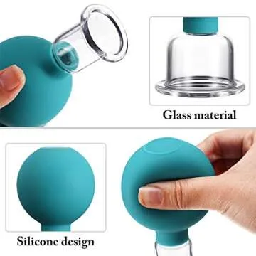 Effective 4 Pieces Glass Cupping Set for Relaxation and Beauty