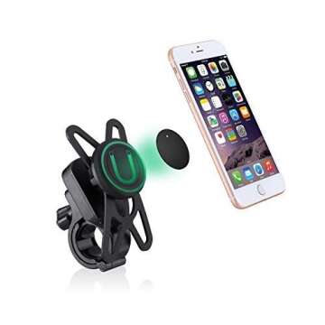 Universal Magnetic Phone Mount for Bikes, Motorcycles, and Strollers