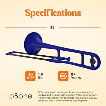 Lightweight pBone Plastic Trombone for Students & Musicians