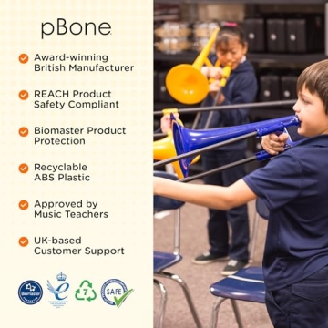 Lightweight pBone Plastic Trombone for Students & Musicians