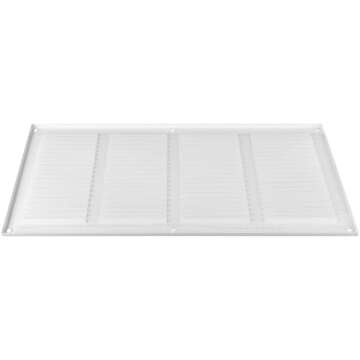 16" x 8" Inch Steel Return Air Grilles - Sidewall and Ceiling - Air Vent Cover - HVAC - with Insect Protection Screen (16" x 8", White)
