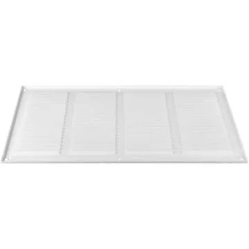 16" x 8" Inch Steel Return Air Grilles - Sidewall and Ceiling - Air Vent Cover - HVAC - with Insect Protection Screen (16" x 8", White)