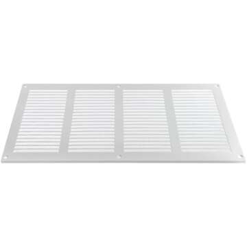 16" x 8" Inch Steel Return Air Grilles - Sidewall and Ceiling - Air Vent Cover - HVAC - with Insect Protection Screen (16" x 8", White)