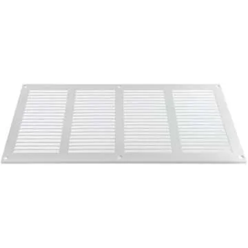 16" x 8" Inch Steel Return Air Grilles - Sidewall and Ceiling - Air Vent Cover - HVAC - with Insect Protection Screen (16" x 8", White)