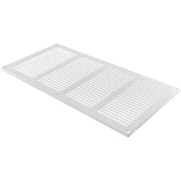 16" x 8" Inch Steel Return Air Grilles - Sidewall and Ceiling - Air Vent Cover - HVAC - with Insect Protection Screen (16" x 8", White)