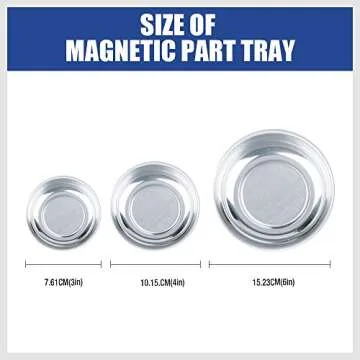 3-Piece HORUSDY Magnetic Tray Set for Mechanics