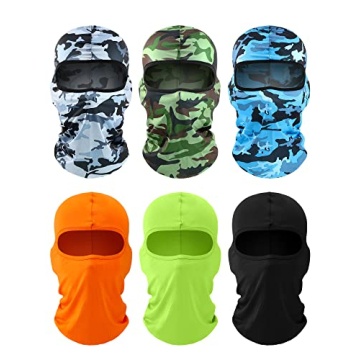SATINIOR 6 Pcs Ski Mask Cover Balaclava Full Face Mask Winter Face Cover UV Protection Balaclava Men...