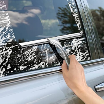 Docrok 10 Inch Stainless Steel Shower Squeegee for Easy Cleaning