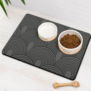 Eco-Friendly Absorbent Dog Food Mats for Mess-Free Cleanups