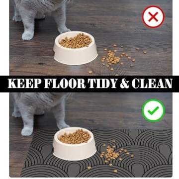 Absorbent Dog Food Mat for Clean Floors and Happy Pets