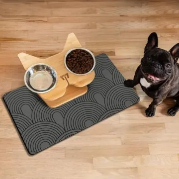Absorbent Dog Food Mat for Clean Floors and Happy Pets