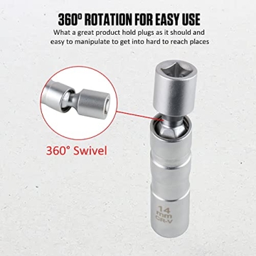 CMTOOL 14mm Spark Plug Socket Set for DIY Enthusiasts