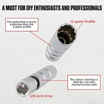 CMTOOL 14mm Spark Plug Socket Set for DIY Enthusiasts