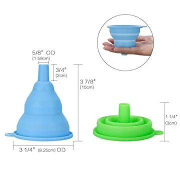 INMAKER Collapsible Funnel Set for Easy Kitchen Storage