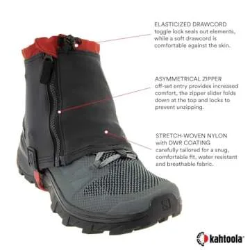 Kahtoola RENAgaiter Low Gaiters for Hiking and Trail Use
