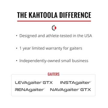 Kahtoola RENAgaiter Low Gaiters for Hiking and Trail Use