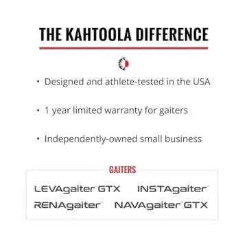 Kahtoola RENAgaiter Low Gaiters for Hiking and Trail Use