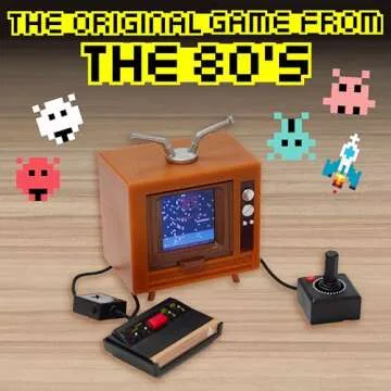 Tiny Arcade Atari 2600 3.5" Mini Retro Game - Playable Console & TV w/ Real Gameplay & Sound-10 Classic Video Games: Pac-Man, Breakout, &More(Ages 8+)