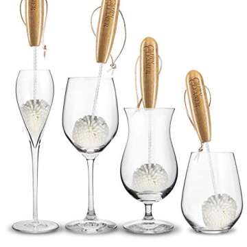 CairnCleaner Whiskey Tasting Glass Brush for Perfect Cleaning