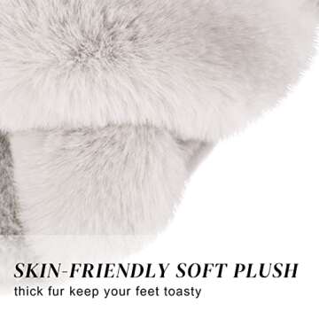 Cozy Parlovable Women's Fuzzy Slippers for Comfort