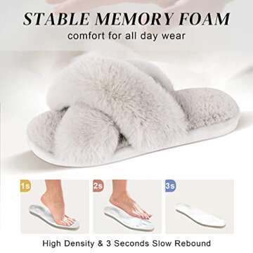 Cozy Parlovable Women's Fuzzy Slippers for Comfort