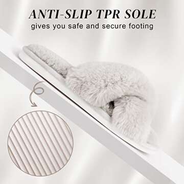 Cozy Parlovable Women's Fuzzy Slippers for Comfort