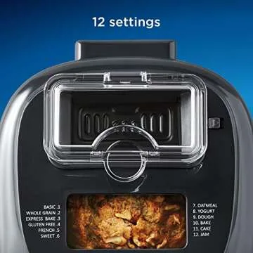 Oster ExpressBake Bread Maker | 2-Pound Capacity, Gray