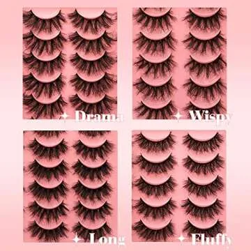 Dramatic Fluffy Fake Eyelashes | 20MM Long & Thick Volume
