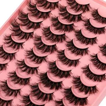 Dramatic Fluffy Fake Eyelashes | 20MM Long & Thick Volume