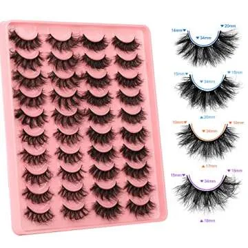 Dramatic Fluffy Fake Eyelashes | 20MM Long & Thick Volume