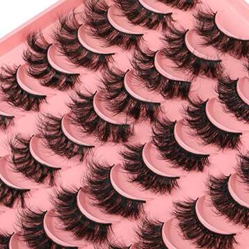 Dramatic Fluffy Fake Eyelashes | 20MM Long & Thick Volume