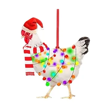 Charming Cartoon Rooster Pendant for Home & Car Decor