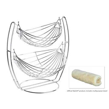 Stylish MyGift Double Hammock Fruit Holder for Your Kitchen