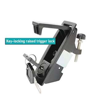 X-Haibei Compression Latch Lock OEM Replacement Flush Lever Latches Zinc Alloy Adjustable Lever Black for Bus RV Boat Yacht