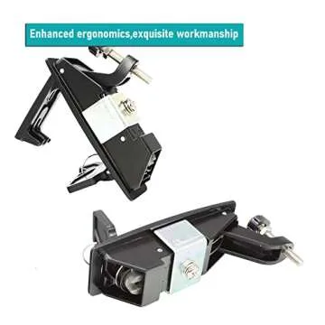 X-Haibei Compression Latch Lock OEM Replacement Flush Lever Latches Zinc Alloy Adjustable Lever Black for Bus RV Boat Yacht