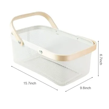 MACOIOR Metal Mesh Basket - Durable Garden & Storage Solution