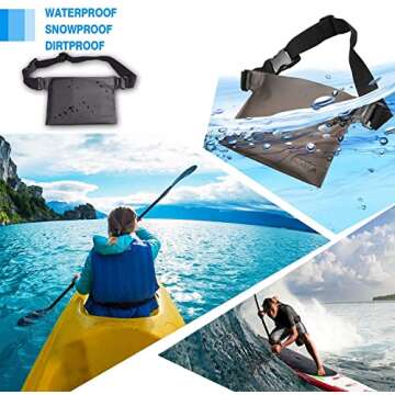 JOTO Waterproof Fanny Pack Phone Holder Pouch with Waist Strap - Versatile Waterproof Design for Bea...