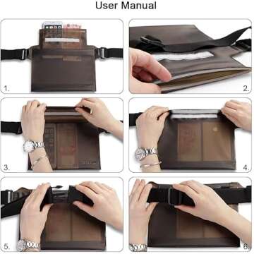 JOTO Waterproof Fanny Pack with Adjustable Strap for Water Sports