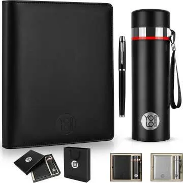 Birthday Gift Set for Men - Notebook & Water Bottle