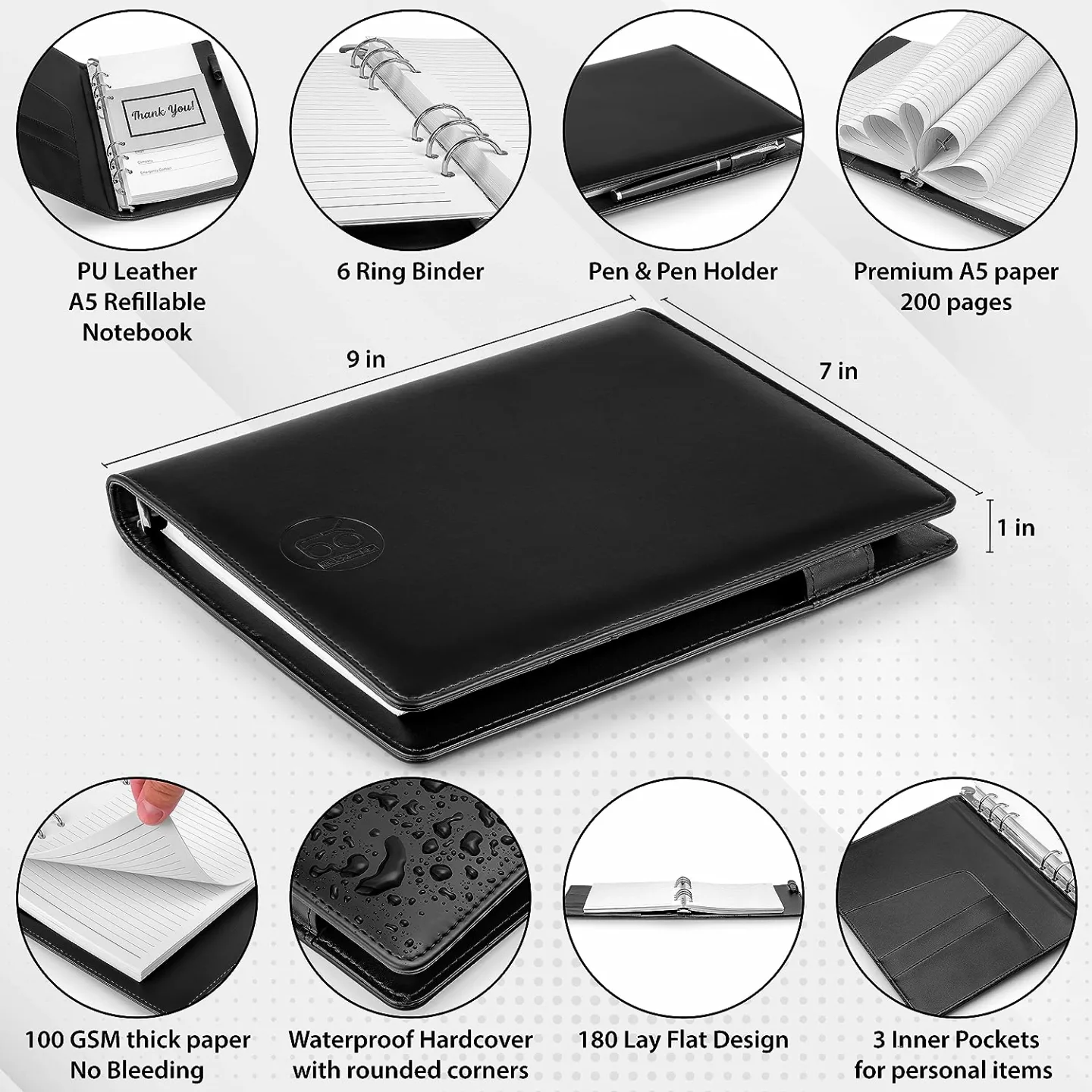Birthday Gift Set for Men - Notebook & Water Bottle