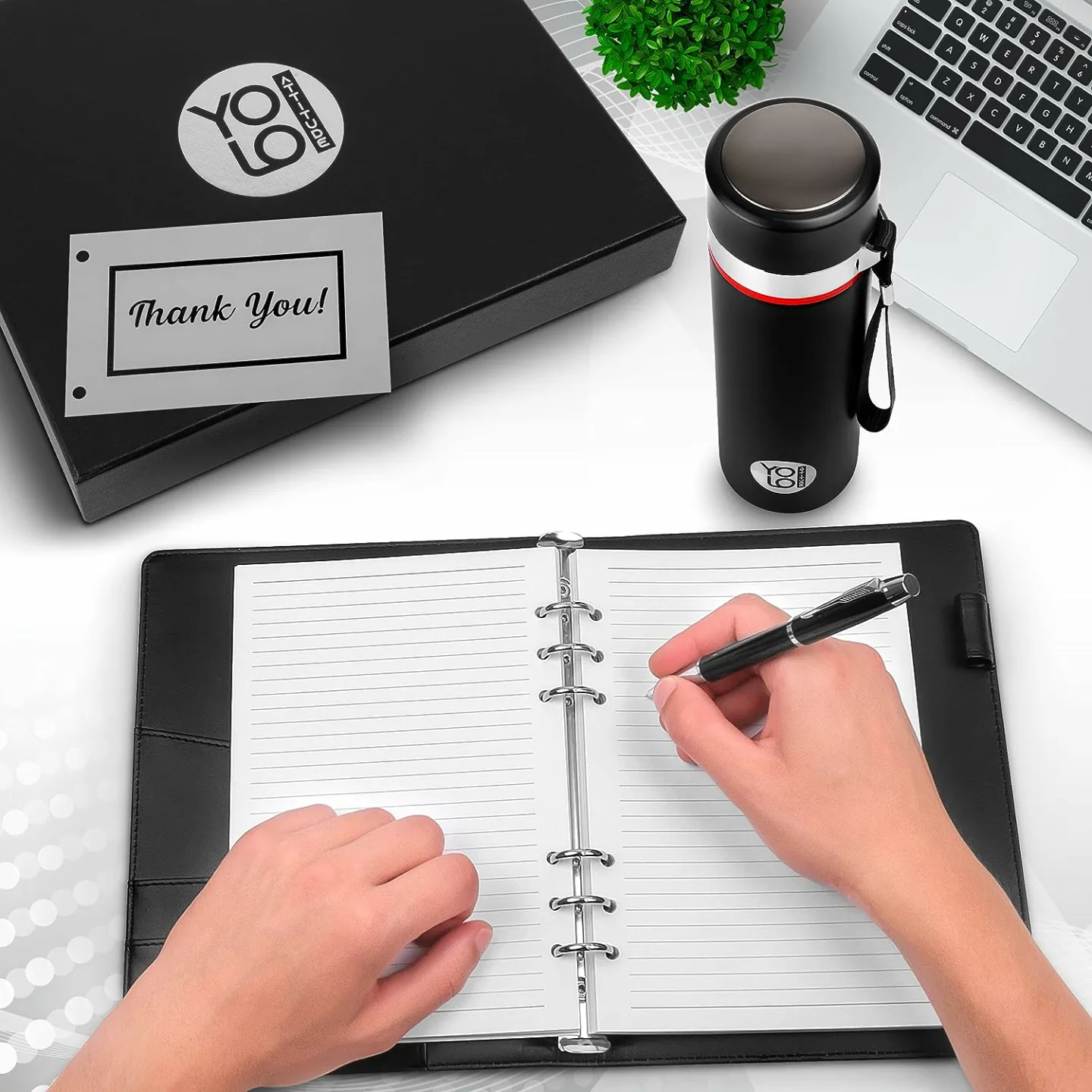 Birthday Gift Set for Men - Notebook & Water Bottle