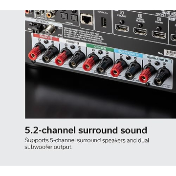 Denon AVR-S670H 8K Home Theater Receiver 75W X 5