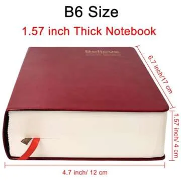 SAYEEC Thick Journal Lined Notebook 720 Pages Leather Writing Journal B6 Soft Cover College Ruled No...