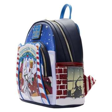 Loungefly x NBC Christmas Town Mini Backpack - Festive Frights and Holiday Delights!