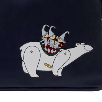 Loungefly x NBC Christmas Town Mini Backpack - Festive Frights and Holiday Delights!