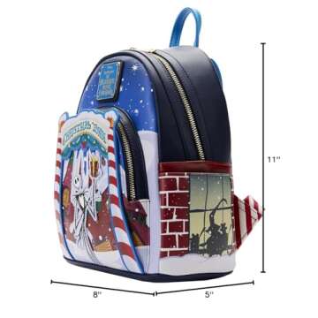 Loungefly x NBC Christmas Town Mini Backpack - Festive Frights and Holiday Delights!