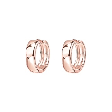 PAVOI 14K Rose Gold Plated Small Huggie Earrings