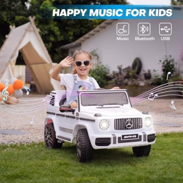 TEOAYEAH 12V Kids Ride On Car with Remote Control and Music
