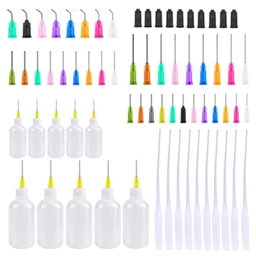 69Pcs 30ml 50ml Precision Tip Applicator Bottles Kit, Dispensers Applicator Bottles for Liquid, Glue...